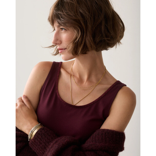 Summum 3s5244-30366 335 reversible top organic cotton elastane basic dark burgundy 3s5244-30366 335 large