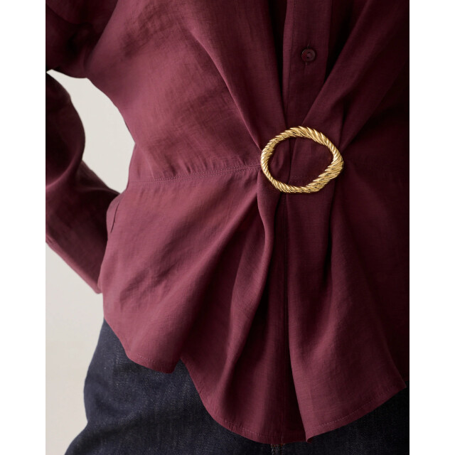 Summum 2s3524-12492 335 blouse lyocell blend dark burgundy 2s3524-12492 335 large