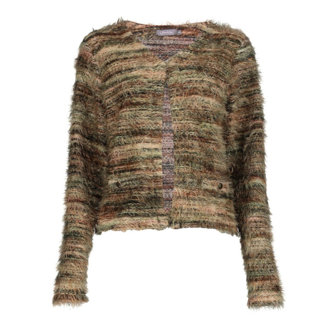 Geisha 64500-10 775 vest stripes hairy brown 64500-10 775 large
