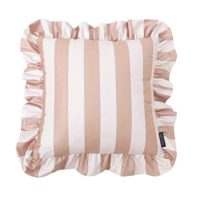 NOVÉE Ruffles stripe beige/creme kussenhoes | 45x45 cm | katoen/polyester 3683063 large