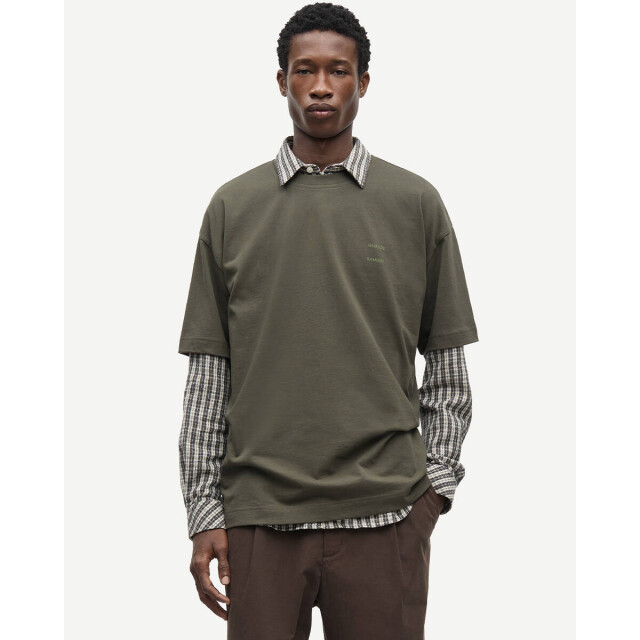 Samsoe & Samsoe T-shirt korte mouw m22300126 joel Samsøe Samsøe T-shirt korte mouw M22300126 JOEL large