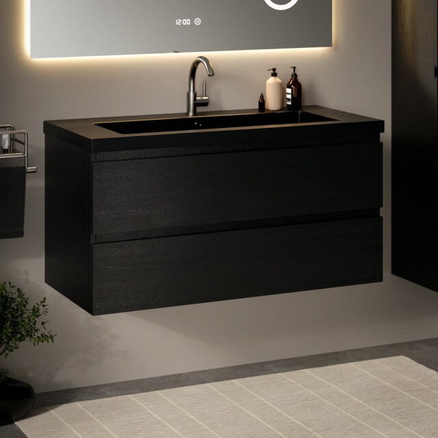 Mirlux Badkamermeubelset imperial 100cm eiken wastafel 3683688 large