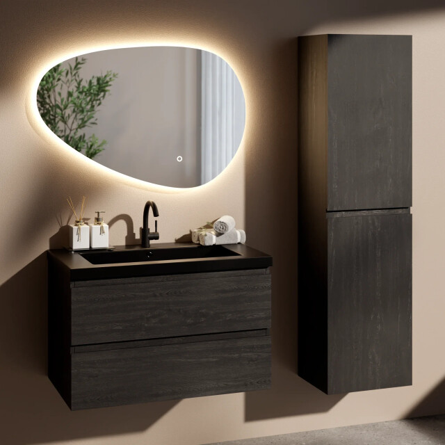 Mirlux Badkamermeubelset imperial 80cm eiken wastafel 3683689 large