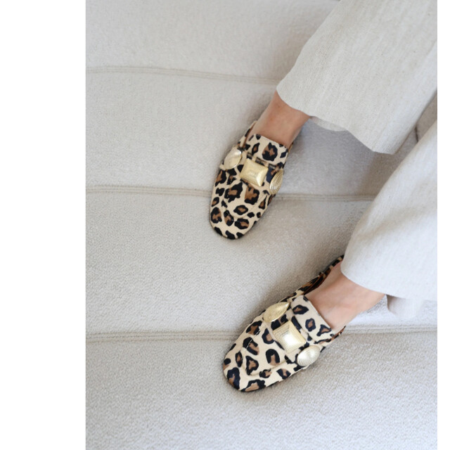 Babouche Lara leopard muiltjes muiltjes dames G-LARA-8 57 large