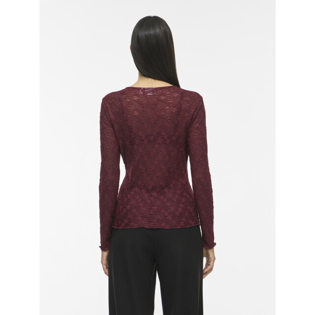 Vila Vifay kanten top met lange mouwen 14119318 large