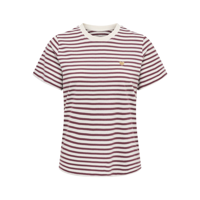 Jacqueline de Yong Jdy pisa gestreept t-shirt met hartje 15298612 large