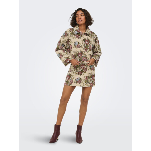 Jacqueline de Yong Jdyflola ls jacquard jacket wvn zand dessin 4279.06.0007 large