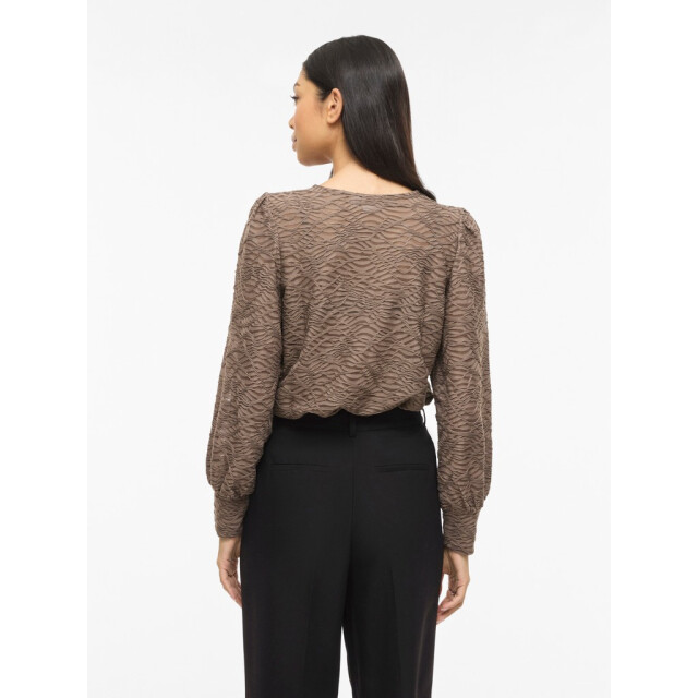 Vila Vifina ls o-neck top noos taupe 4389.77.0006 large