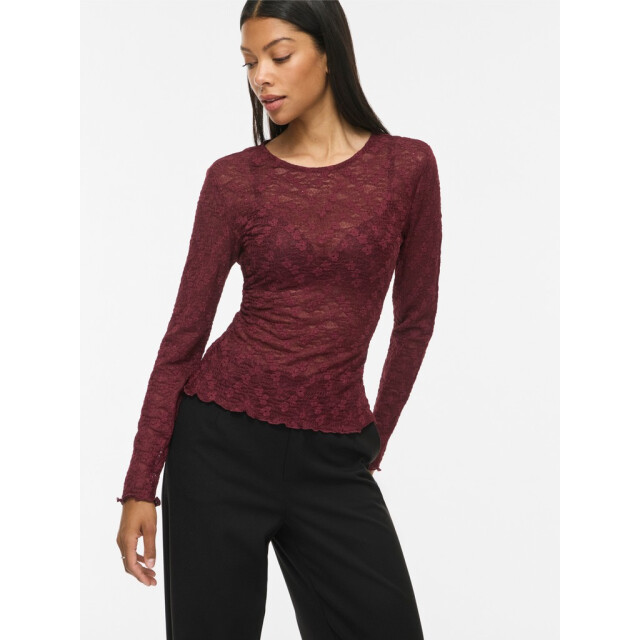 Vila Vifay o-neck ls top noos bordeaux 4389.47.0029 large