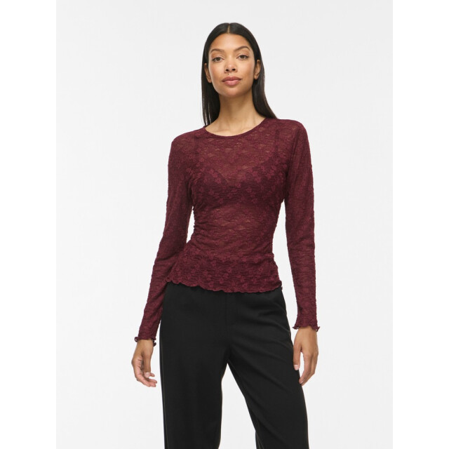 Vila Vifay o-neck ls top noos bordeaux 4389.47.0029 large