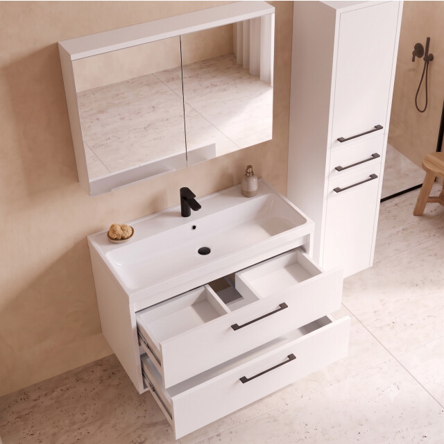 Badplaats Badkamermeubelset florence 80 x 40 cm hoogglans compleet met 3684362 large