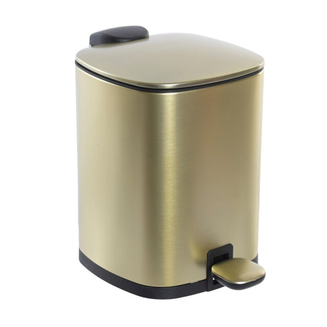 Casa di Elturo Pedaalemmer glam – 3 liter – mat goud – softclose – h24 cm – badkamer prullenbak 1985395 large