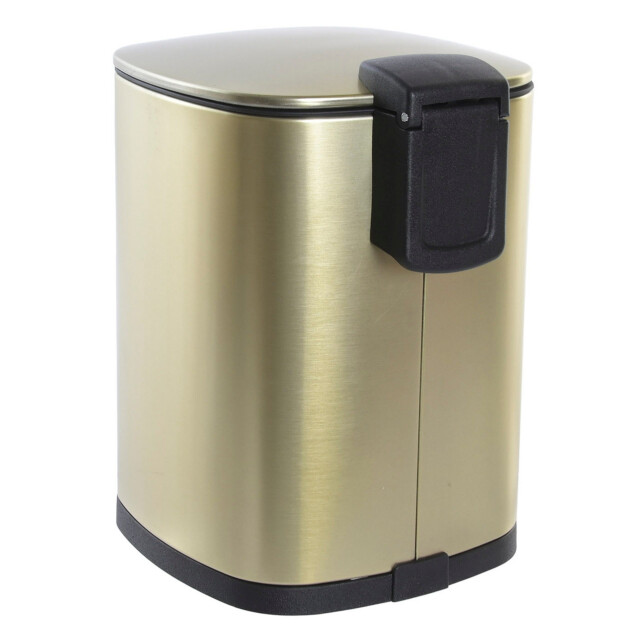 Casa di Elturo Pedaalemmer glam – 3 liter – mat goud – softclose – h24 cm – badkamer prullenbak 1985395 large