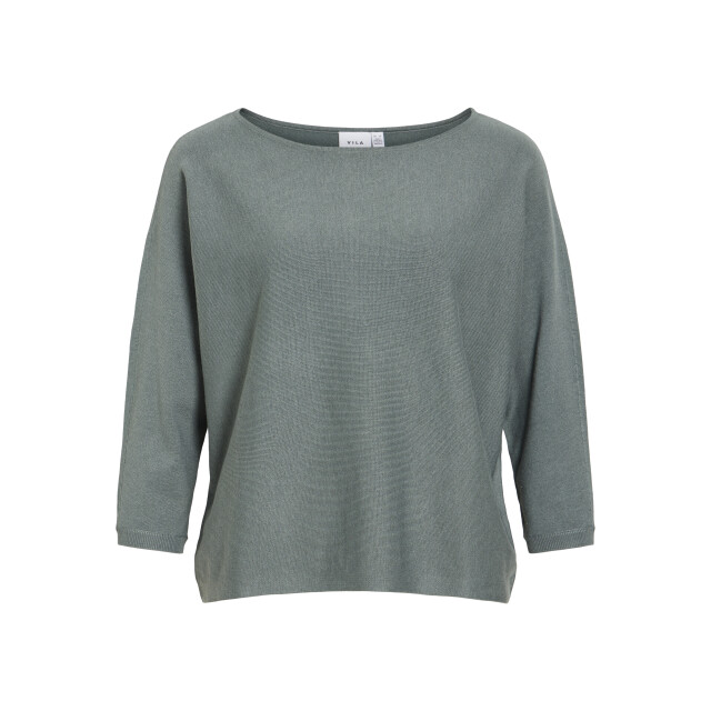 Vila Vimalu boatneck knit top met 3/4 mouwen 14112173 large