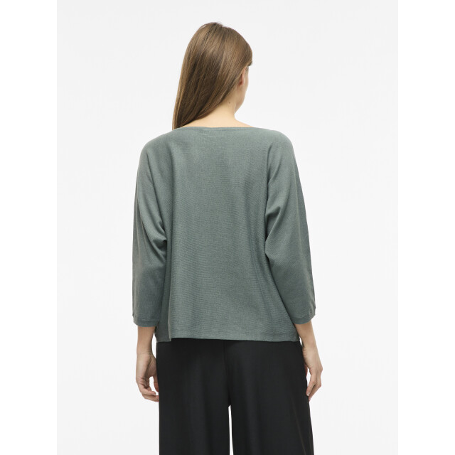 Vila Vimalu boatneck knit top met 3/4 mouwen 14112173 large