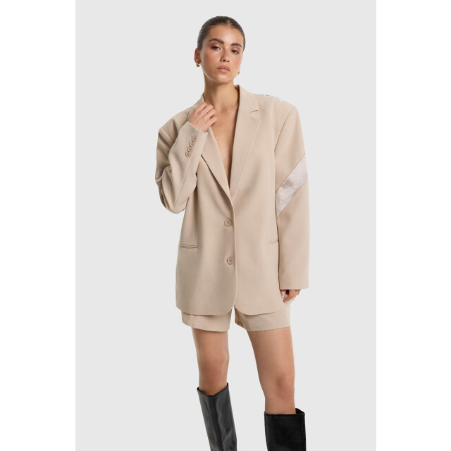 Alix The Label Shiny pannel blazer zand 4549.04.0003 large