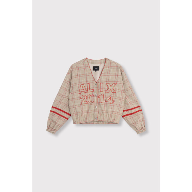 Alix The Label Sporty check bomber zand dessin 4279.06.0001 large