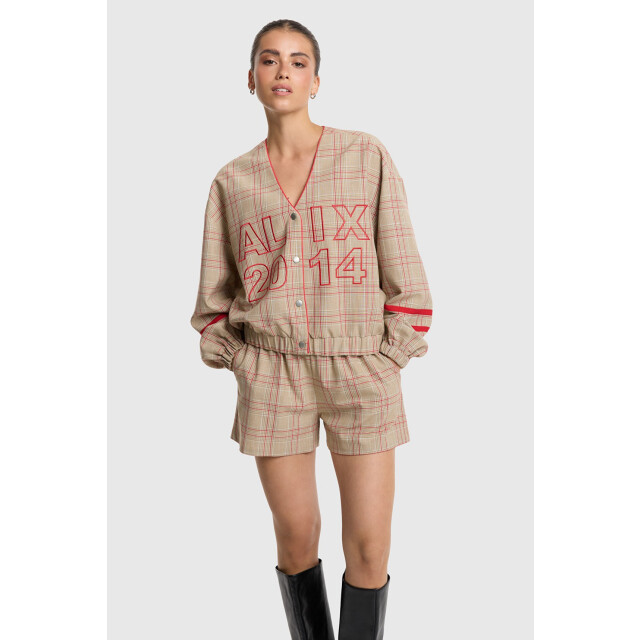 Alix The Label Sporty check bomber zand dessin 4279.06.0001 large