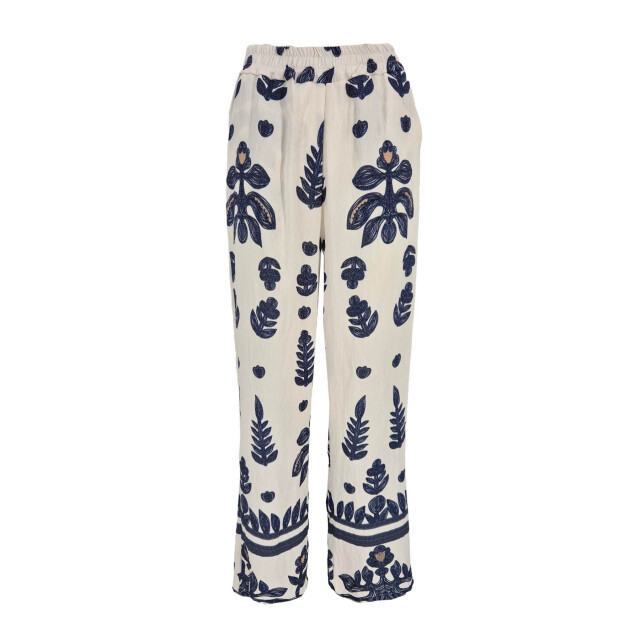 FOS Amsterdam Fos broek inge imitatie borduur navy Inge Imitatie Borduur - Navy large