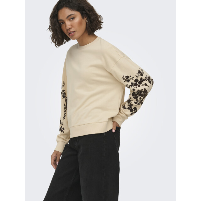 Jacqueline de Yong Jdy jdyirmelin sweatshirt met flockprint 15376613 large