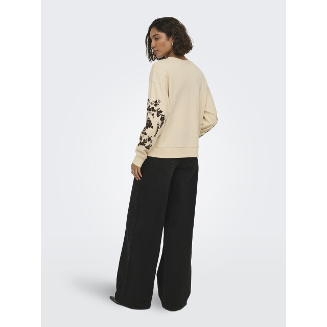 Jacqueline de Yong Jdy jdyirmelin sweatshirt met flockprint 15376613 large