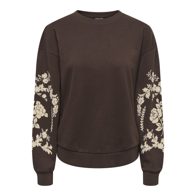 Jacqueline de Yong Jdy irmelin sweatshirt met flock bloemenprint 15376613 large