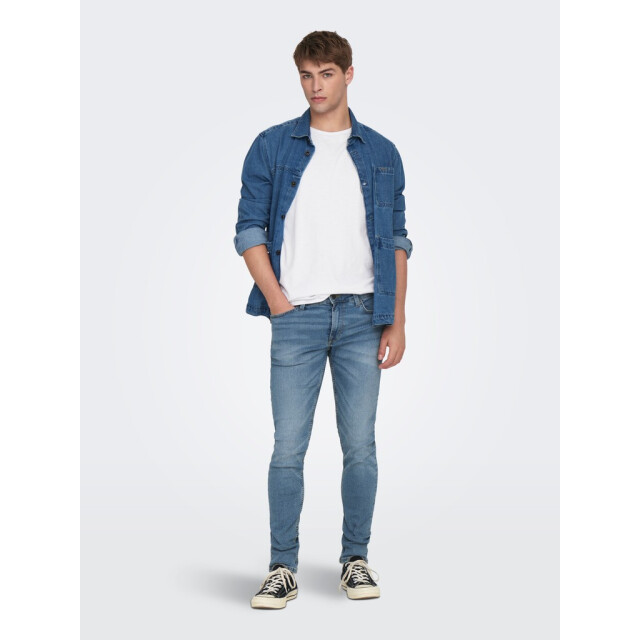 Only & Sons Onsloom life slim l blue pk 2371 blue denim 5102.35.1356 large