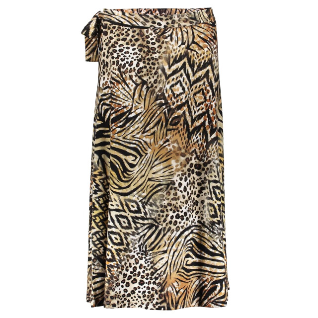 Geisha skirt long jersey aop 56350-60 jill 775 pr.06-25-2 brown/black 06415.840.0014 large