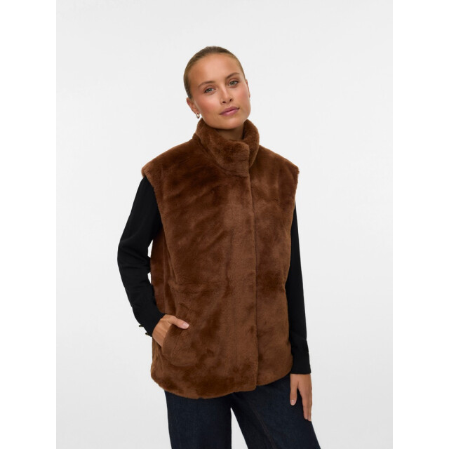 Vero Moda Vmjsonjapoppy faux fur waiscoat - 4279.70.0009 large