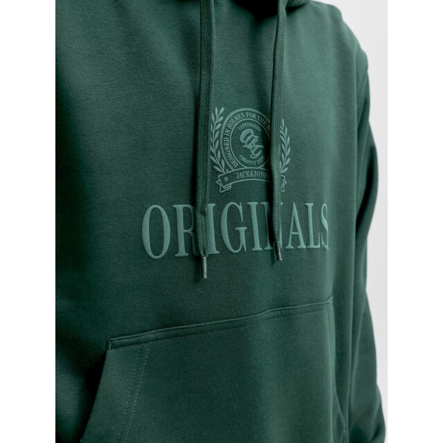 Jack & Jones Jorfrederiksberg monogram sweat hood sn olijf 5219.22.0043 large