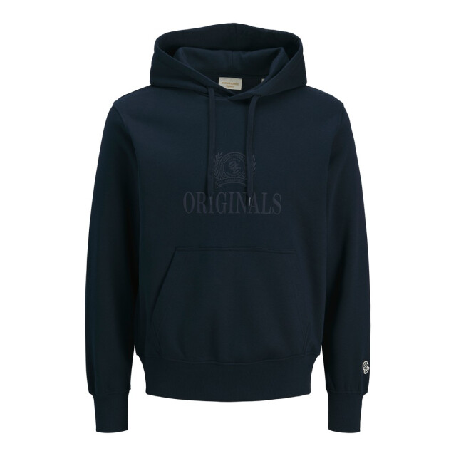 Jack & Jones Jorfrederiksberg monogram sweat hood sn navy 5219.37.0053 large