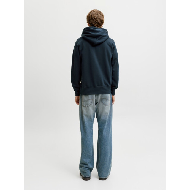 Jack & Jones Jorfrederiksberg monogram sweat hood sn navy 5219.37.0053 large