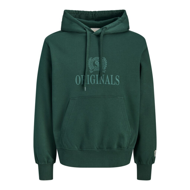 Jack & Jones Jorfrederiksberg monogram sweat hood sn olijf 5219.22.0043 large