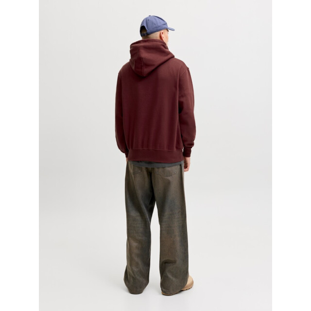Jack & Jones Jorfrederiksberg monogram sweat hood sn wijn 5219.43.0003 large