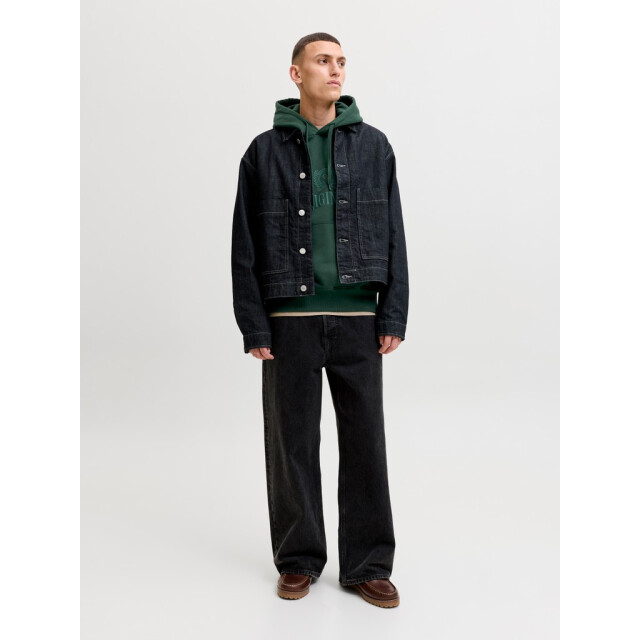Jack & Jones Jorfrederiksberg monogram sweat hood sn olijf 5219.22.0043 large