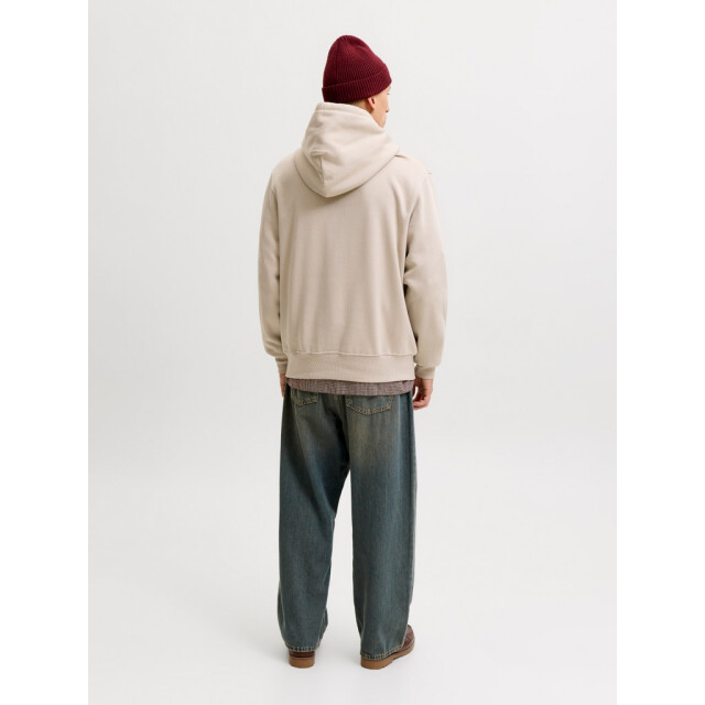 Jack & Jones Jorfrederiksberg monogram sweat hood sn beige 5219.05.0064 large