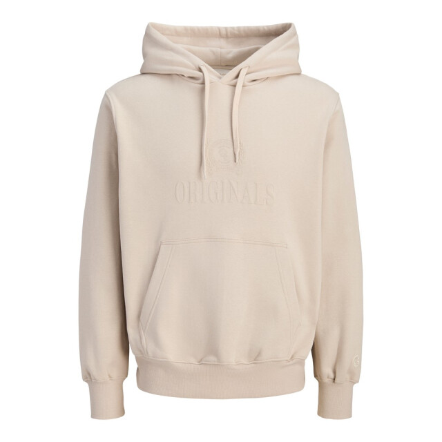Jack & Jones Jorfrederiksberg monogram sweat hood sn beige 5219.05.0064 large