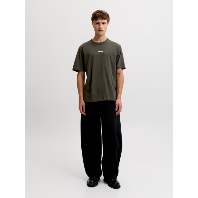 Jack & Jones Jcoclub back script tee ss crew neck sn antraciet 5339.85.0022 large