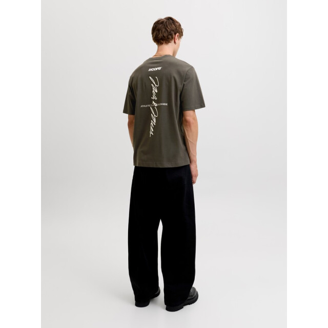 Jack & Jones Jcoclub back script tee ss crew neck sn antraciet 5339.85.0022 large