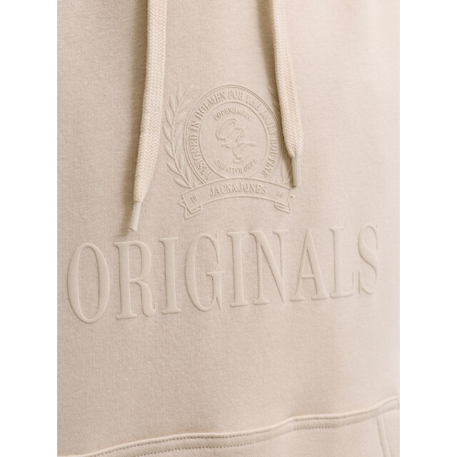 Jack & Jones Jorfrederiksberg monogram sweat hood sn beige 5219.05.0064 large