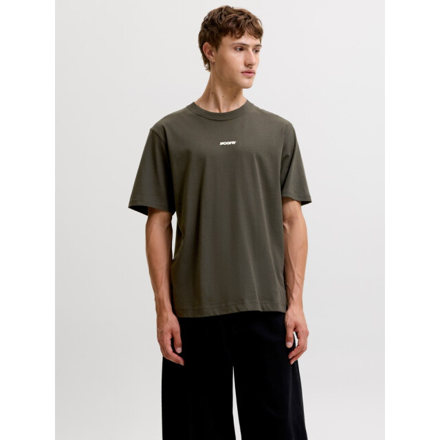 Jack & Jones Jcoclub back script tee ss crew neck sn antraciet 5339.85.0022 large