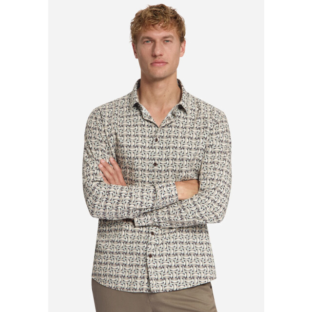 No Excess Heren overhemd 33430714 014 stone NoExcess HerenOverhemd 33430714 014Stone large
