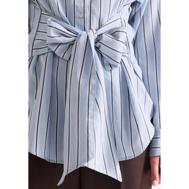 Jansen Amsterdam Livia mcs715 stripe belt blue/ brown MCS715 large