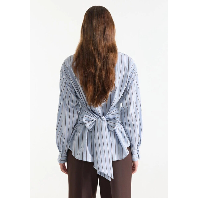 Jansen Amsterdam Livia mcs715 stripe belt blue/ brown MCS715 large