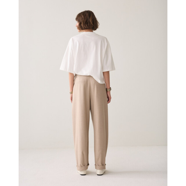 Summum Trouser barrel twill melange taupe 4109.77.0054 large