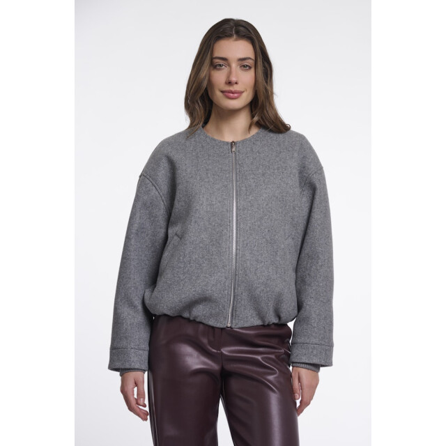 Rino & Pelle bomber jacket mona.7002611 11170 mid grey melange 06111.941.0049 large