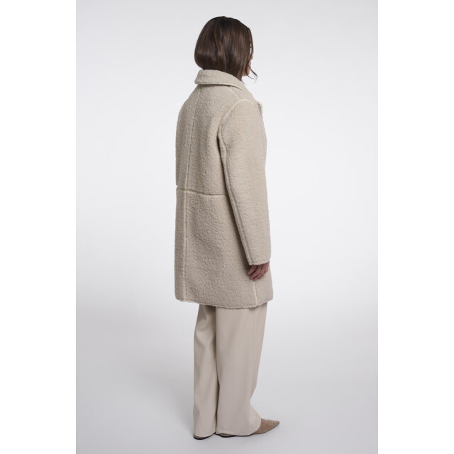 Rino & Pelle reversible double breasted coat juna.7002611 9030 birch 06111.198.0122 large