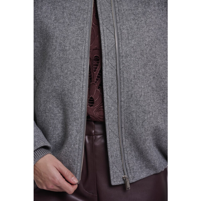 Rino & Pelle bomber jacket mona.7002611 11170 mid grey melange 06111.941.0049 large