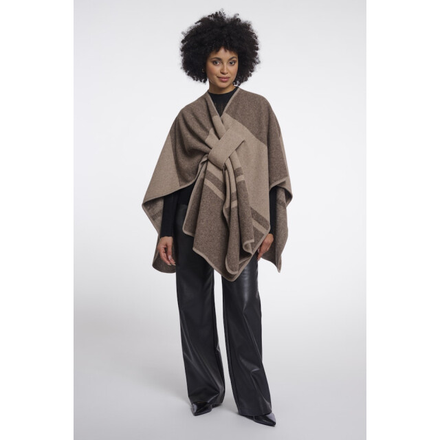 Rino & Pelle cape levi.7002611 11169 toffee check 06741.882.0041 large