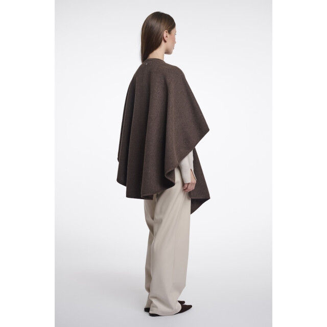 Rino & Pelle woven cape marwa.7002611 11099 coffee roast 06741.882.0009 large